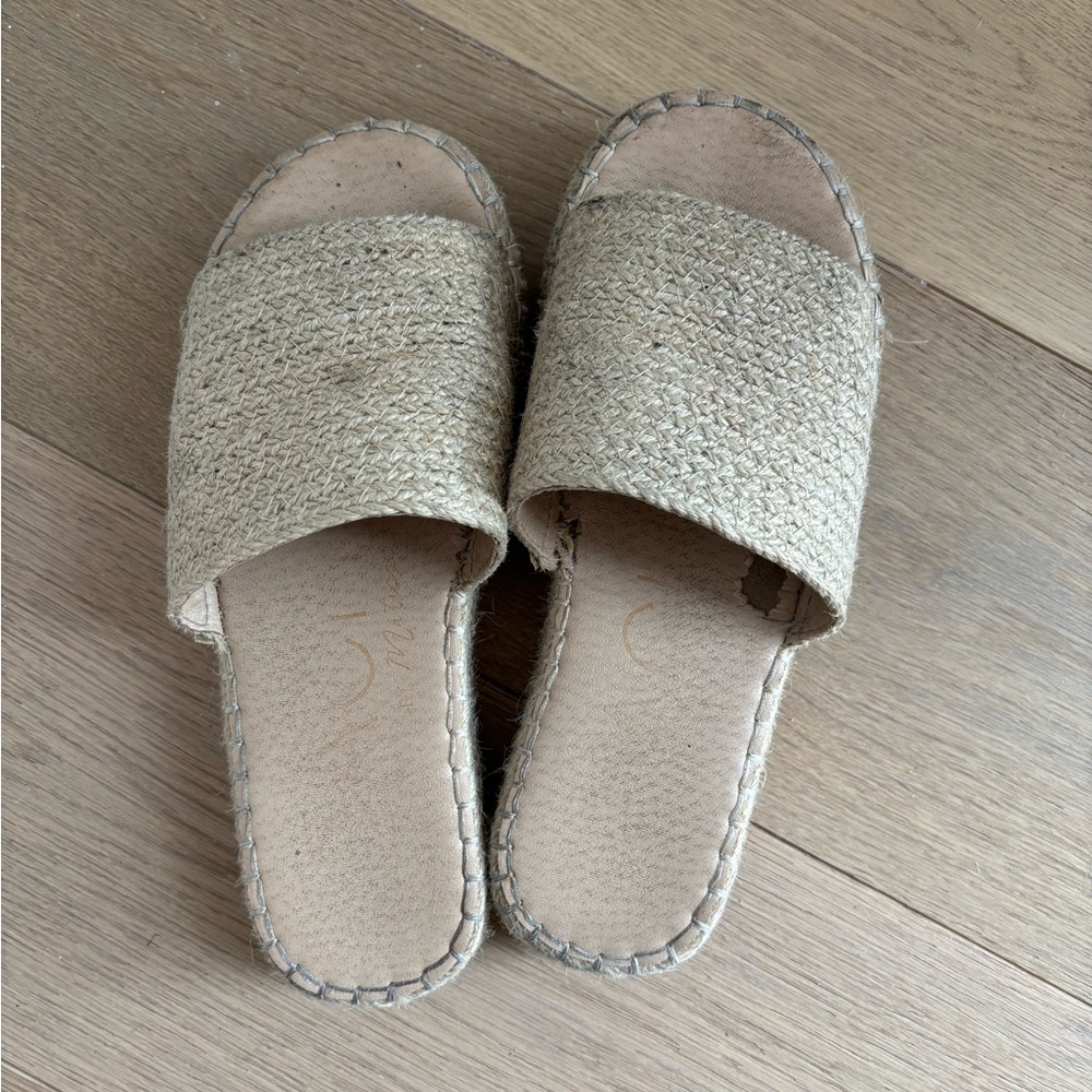 Beach by Matisse well-loved platform raffia sandals